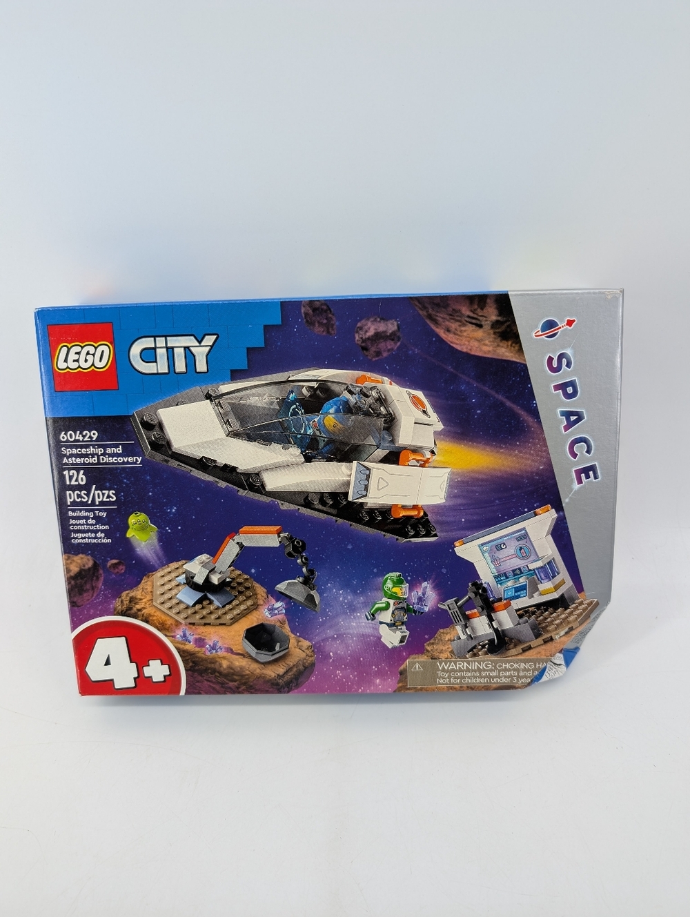Lego City 60429 Spaceship And Asteroid Discovery 126 Pieces Retired Damaged Box
